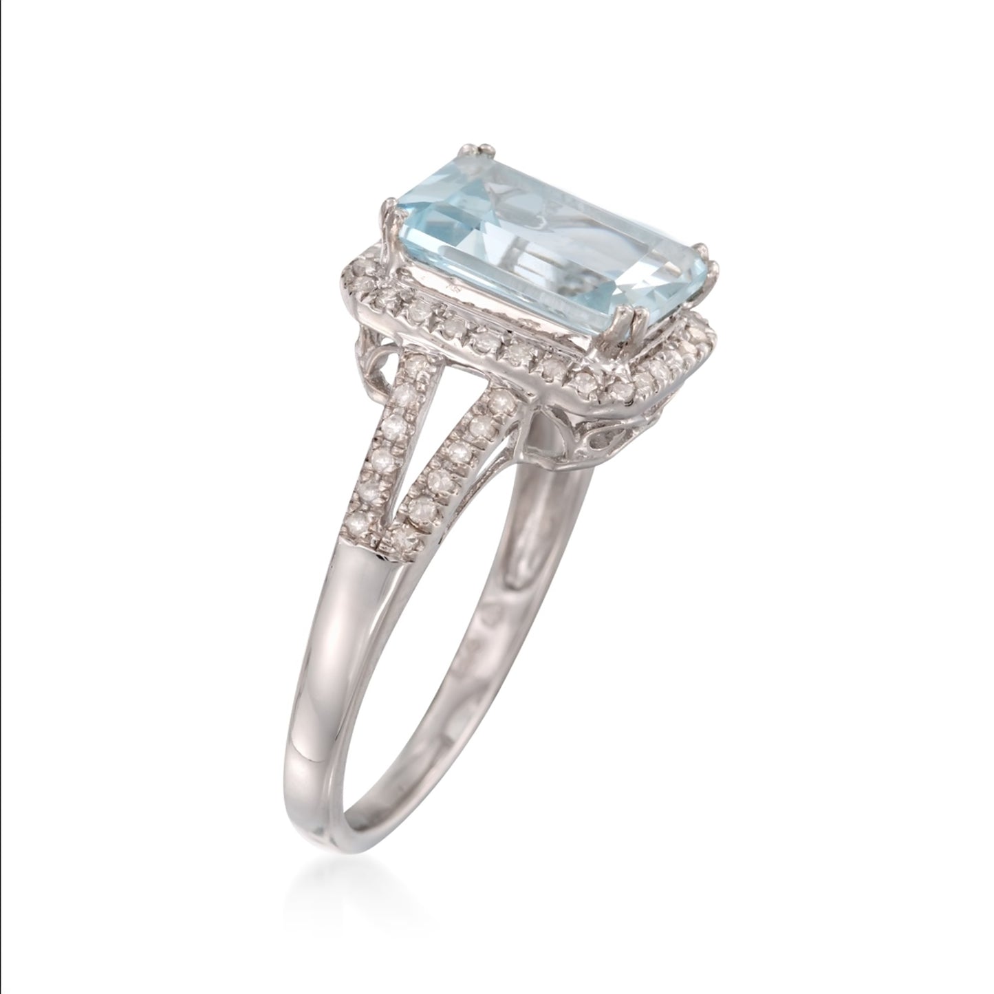 925 Sterling Silver Aquamarine Gemstone Silver Rings