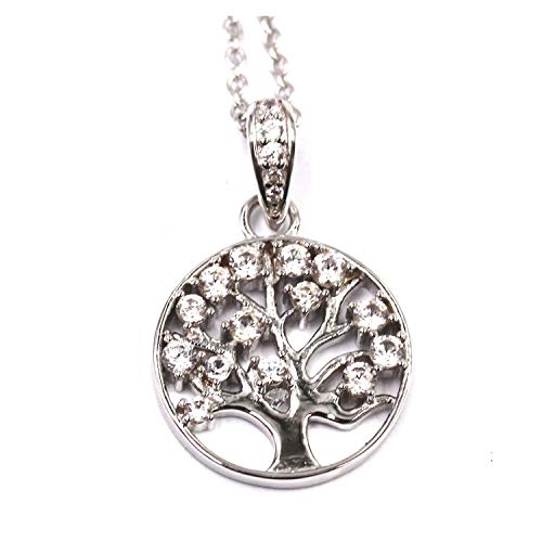 Pinctore 925 Sterling Silver White Natural Zircon Gemstone Pendants
