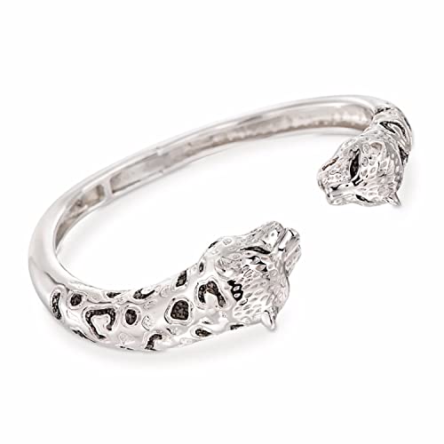 925 Sterling Silver Black Spinel Gemstone Bangle