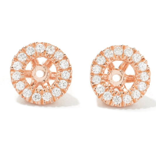 Pinctore Pinctore Platinum o/ Silver 0.40ctw White Natural Zircon Jackets