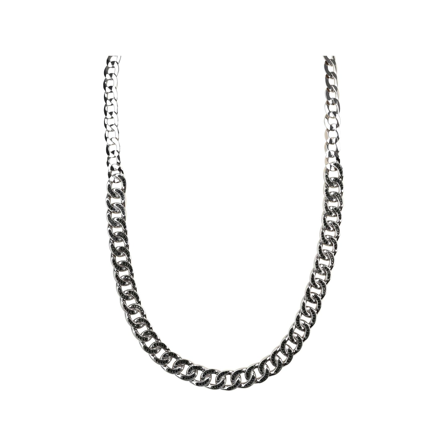 925 Sterling Silver Black Spinel Necklace