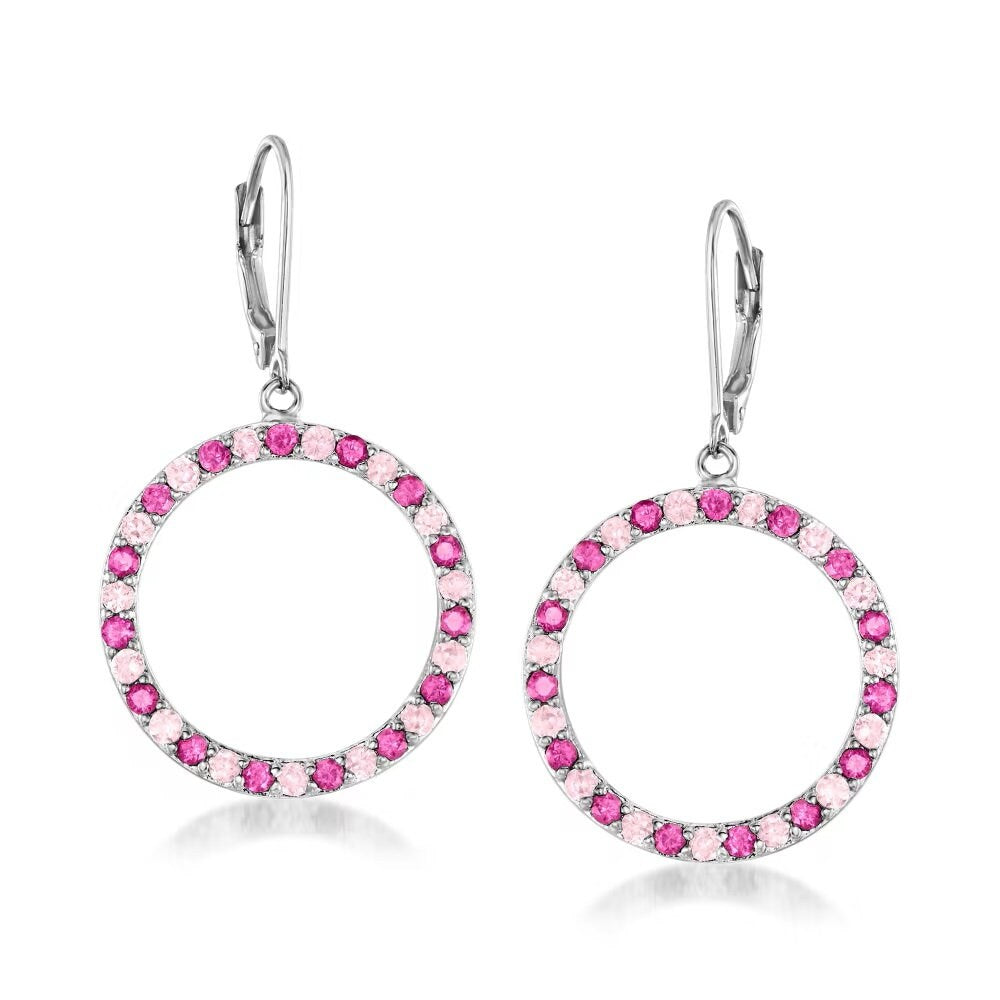 925 Sterling Silver Blue Sapphire and Swiss Blue Topaz Gemstone, Dangle And Drop Earrings