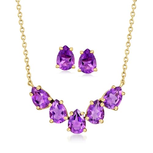 18k Yellow Gold Plated Over Sterling Silver Multi Gemstone Pendant And Earrings Jewelry Sets