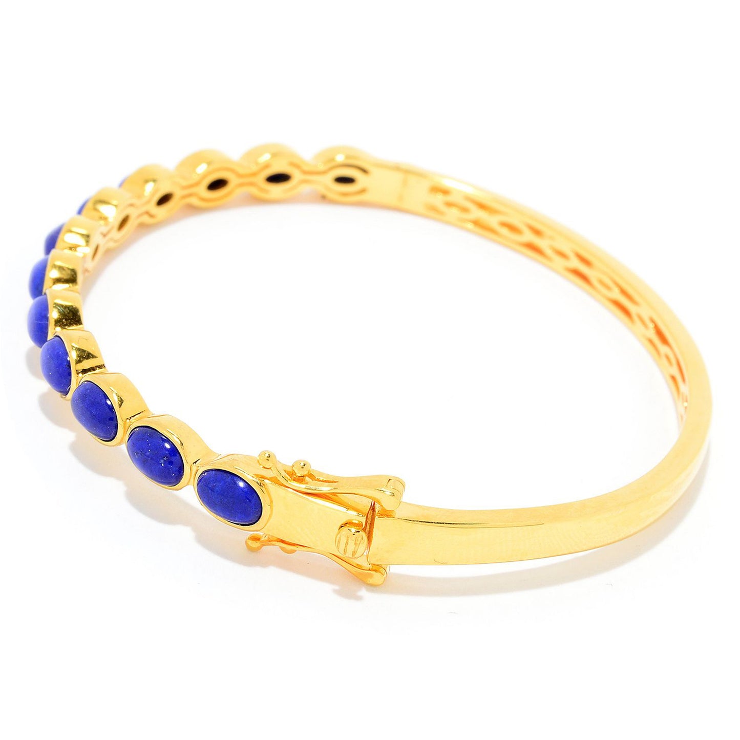 Sterling Silver Over Yellow Gold Plated Colorado Black Moon Bangles