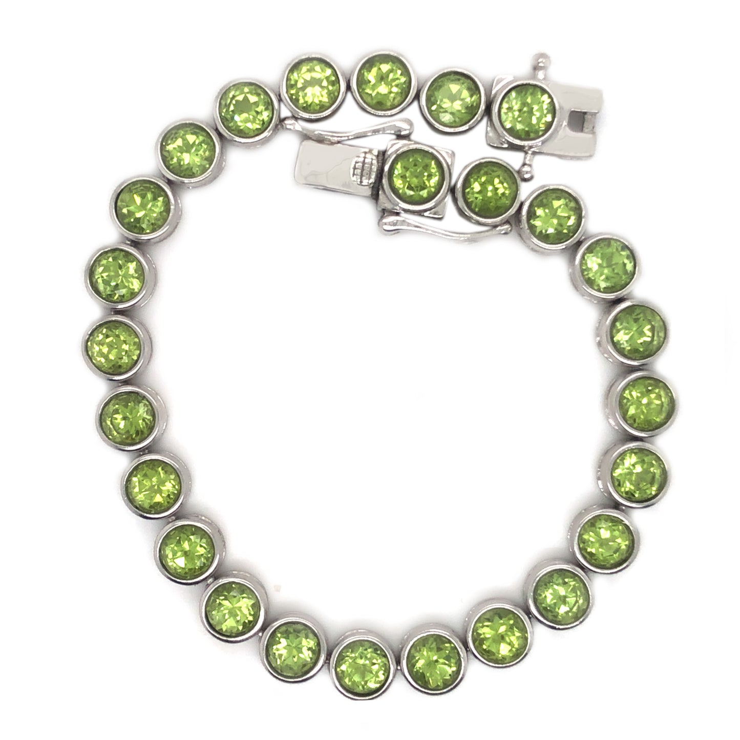 925 Sterling Silver African Amethyst Tennis Bracelets