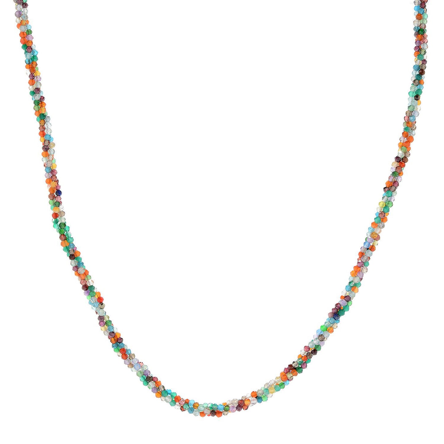 Natural Black Spinel Gemstone Round Beads Necklace, 18, 27, 36 Inches Black Spinel Faceted Beads Necklaces