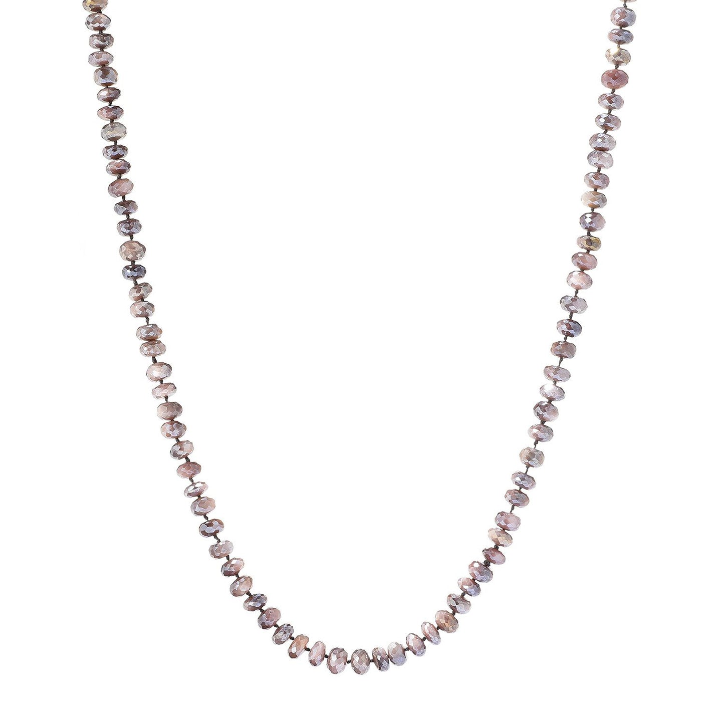 Pinctore 35" Blue Moonstone Endless Beaded Necklace