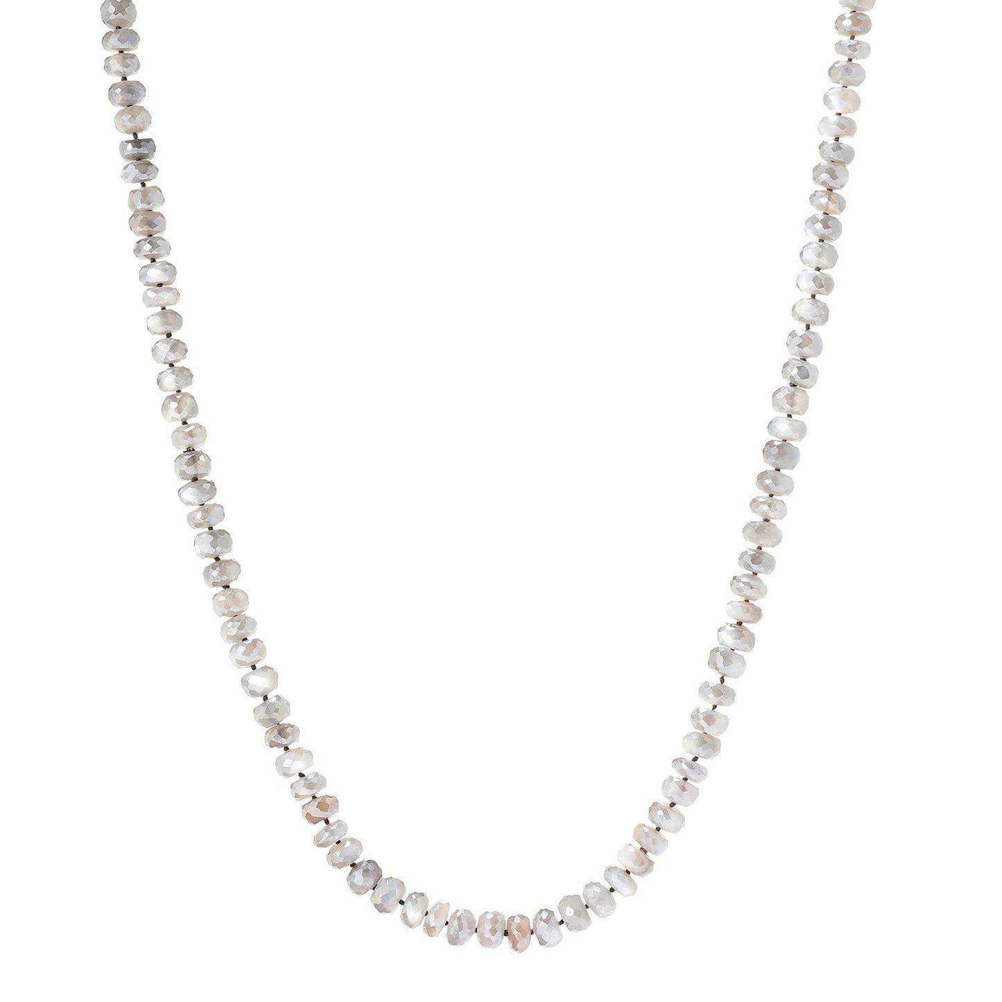 Pinctore 35" Blue Moonstone Endless Beaded Necklace