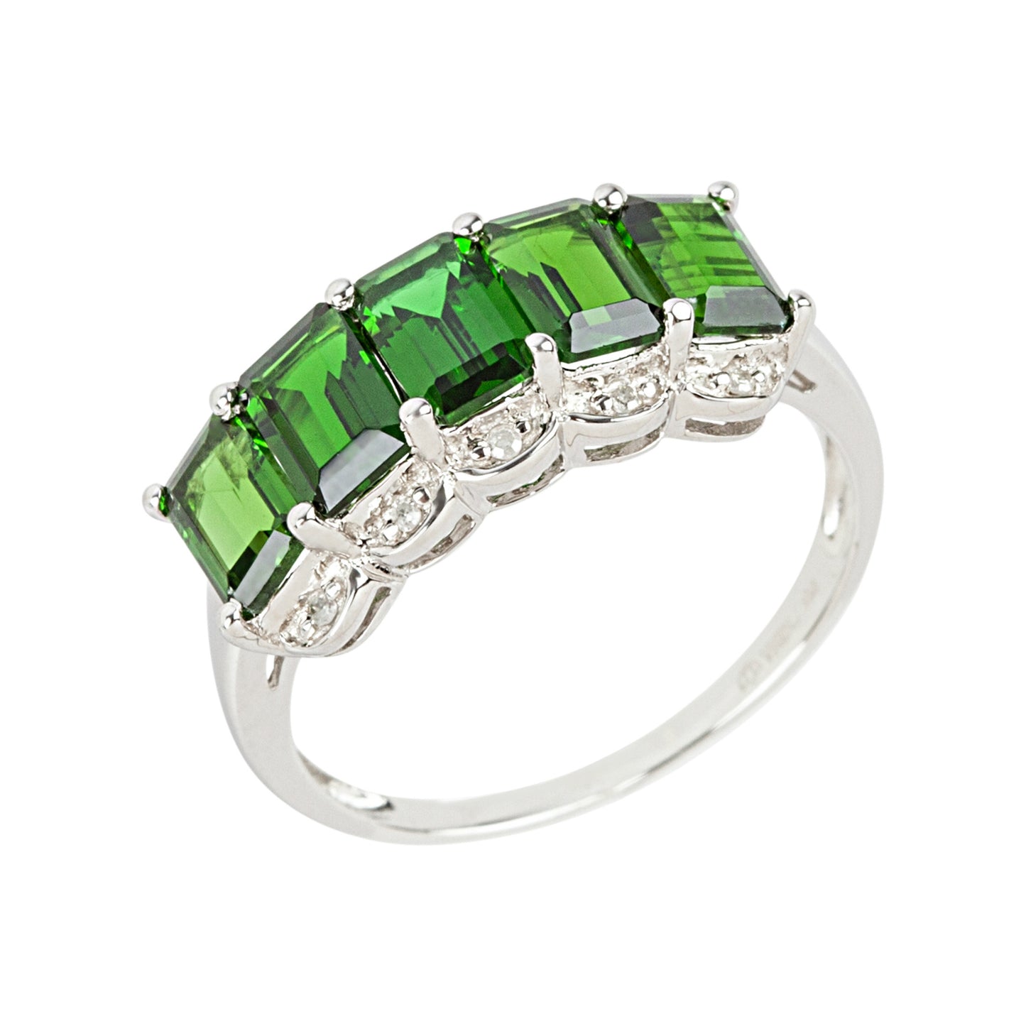 925 Sterling Silver African Amethyst Gemstone Band Rings