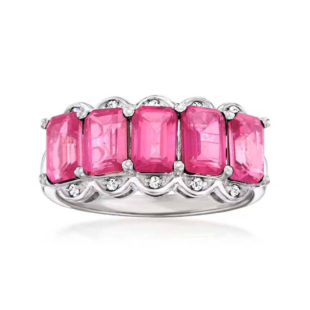 925 Sterling Silver African Amethyst Gemstone Band Rings