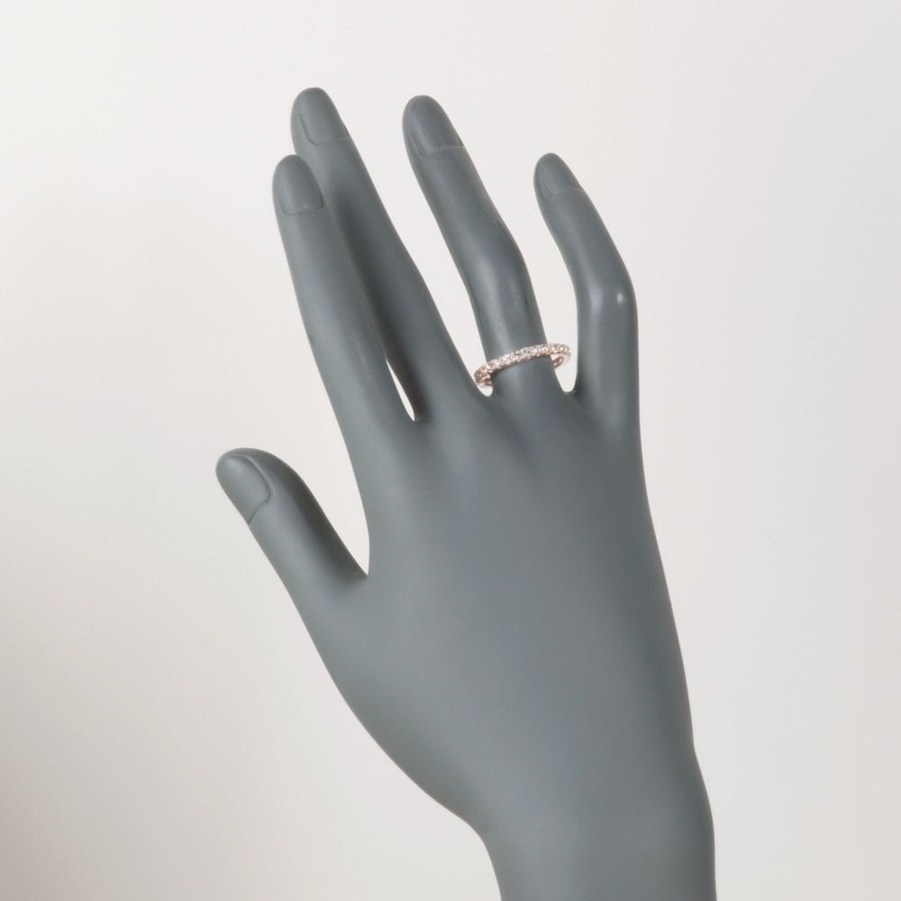 Rose Gold Plated  Over Sterling Silver Morganite Gemstone Eternity Band Rings