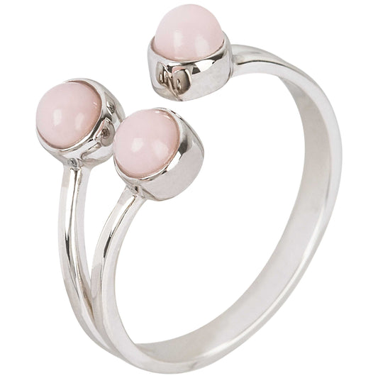 925 Sterling Silver Pink Opal Ring, Ring For Womens's Opal Jewelry Gift For Her