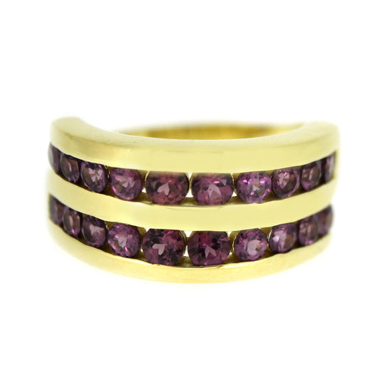 Rhodolite Garnet Gemstone Ring, 925 Sterling Silver Ring, Engagement Ring, Birthstone Ring-Gemstone Jewelry Anniversary Gift-Gift For Her