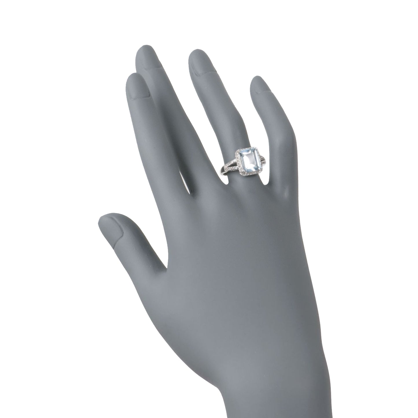 925 Sterling Silver Aquamarine Gemstone Silver Rings