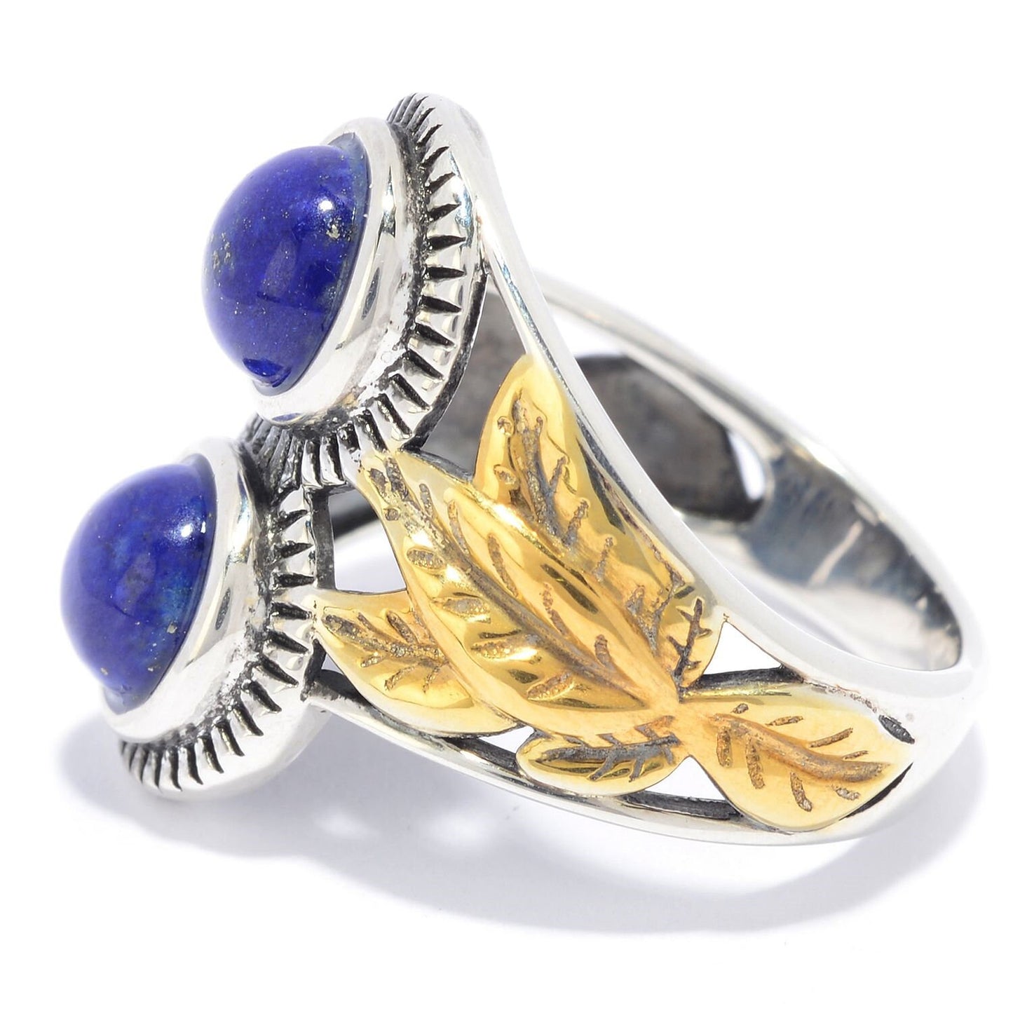 925 Sterling Silver Lapis Lazuli Gemstone Cocktail Rings