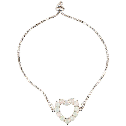 Pinctore 925 Sterling Silver Ethiopian Opal Bracelet