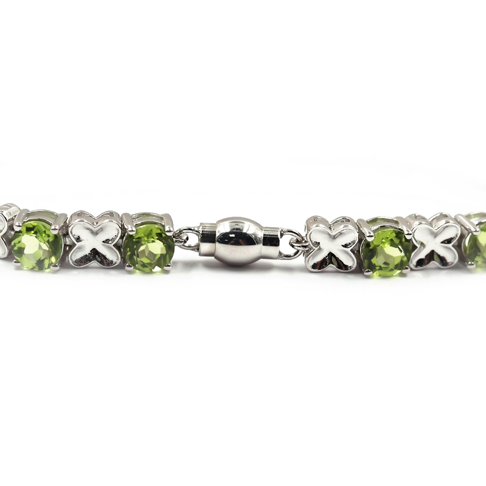 Sterling Silver 925 Peridot Bracelet - Pinctore