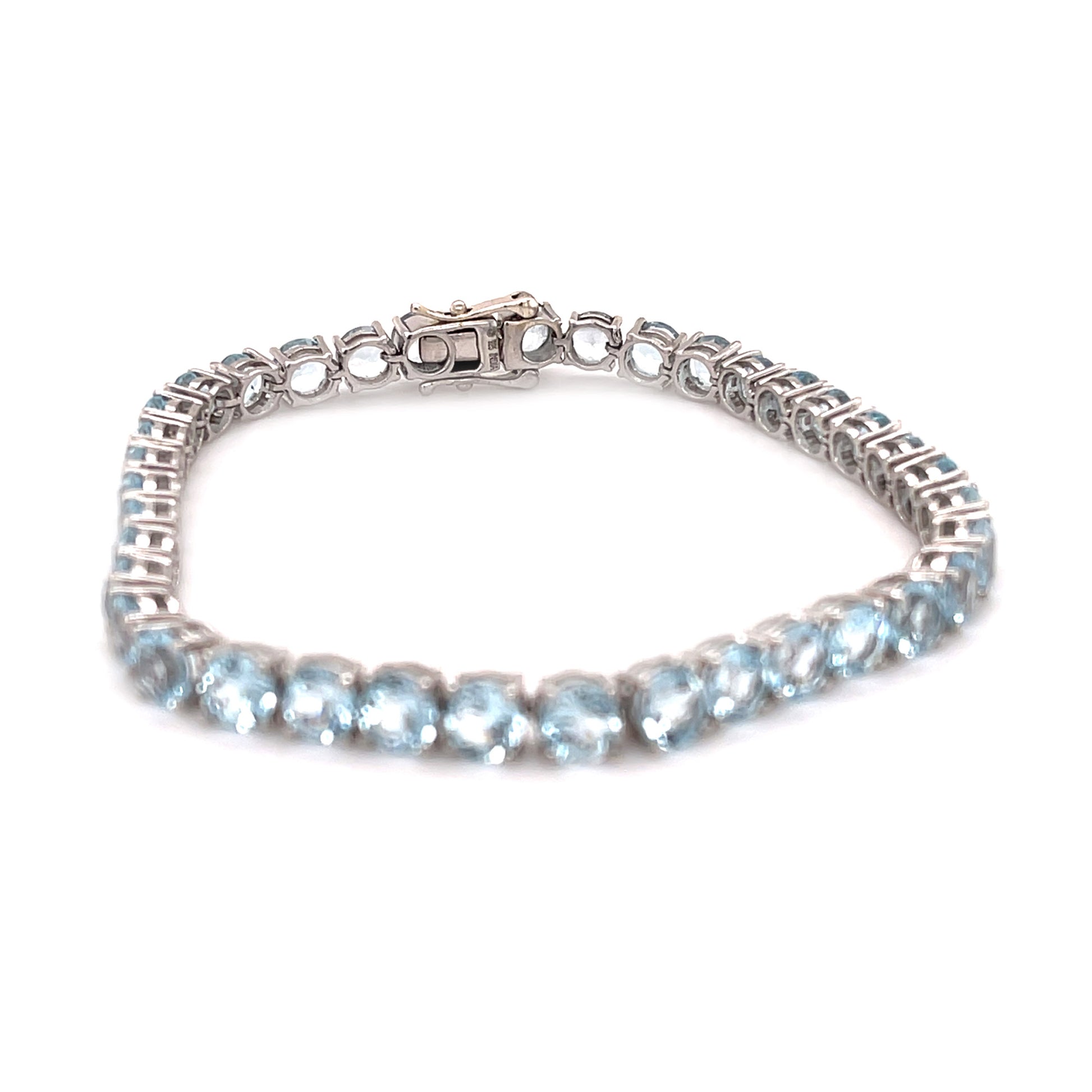 925 Sterling Silver Sky Blue Topaz Bracelet - Pinctore