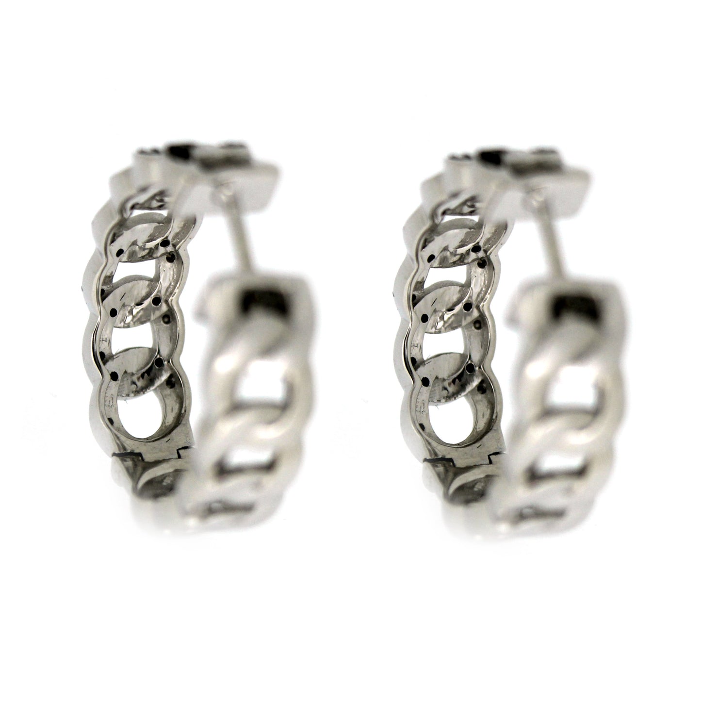 925 Sterling Silver Black Spinel Earring - Pinctore