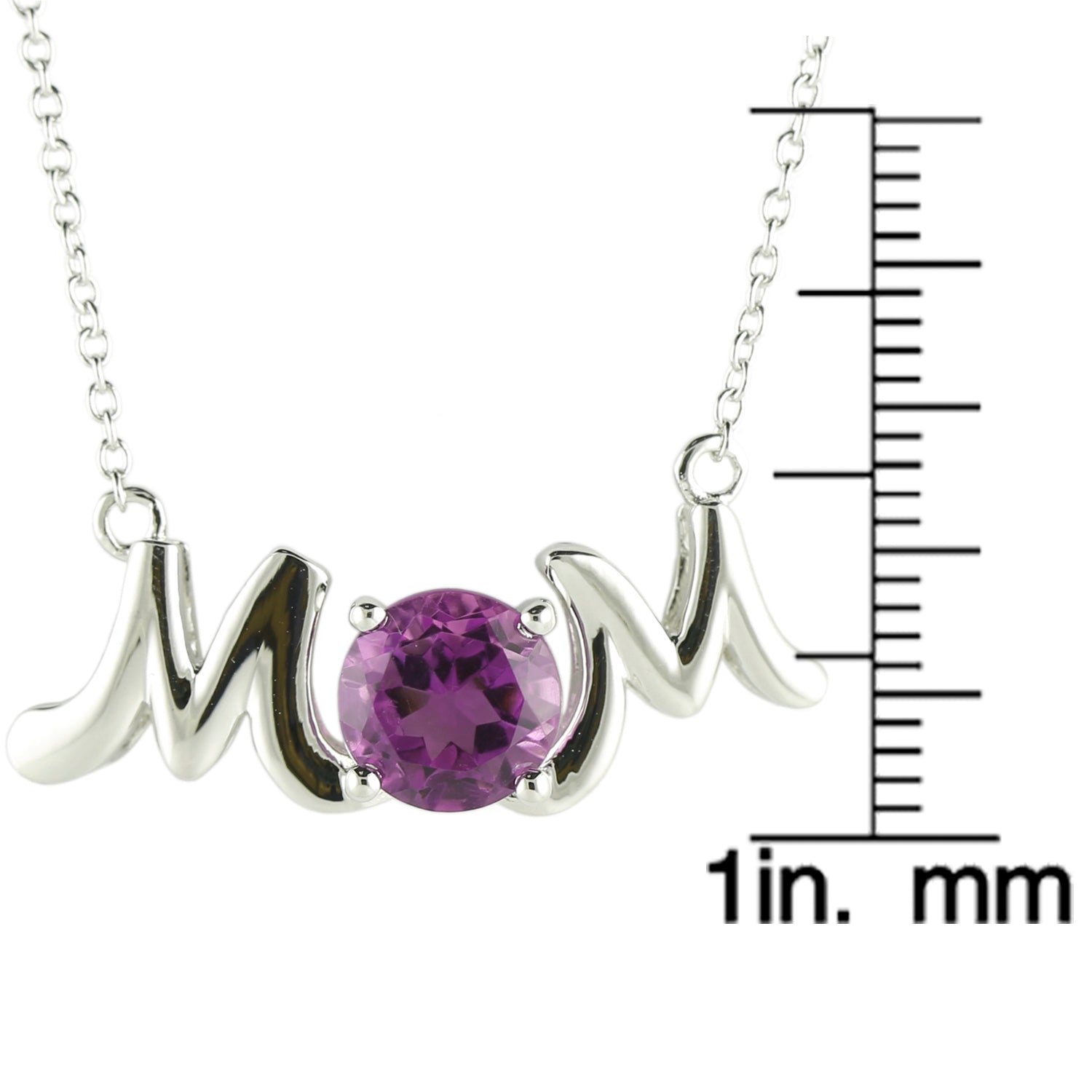 925 Sterling Silver Pink Topaz Necklace - Pinctore