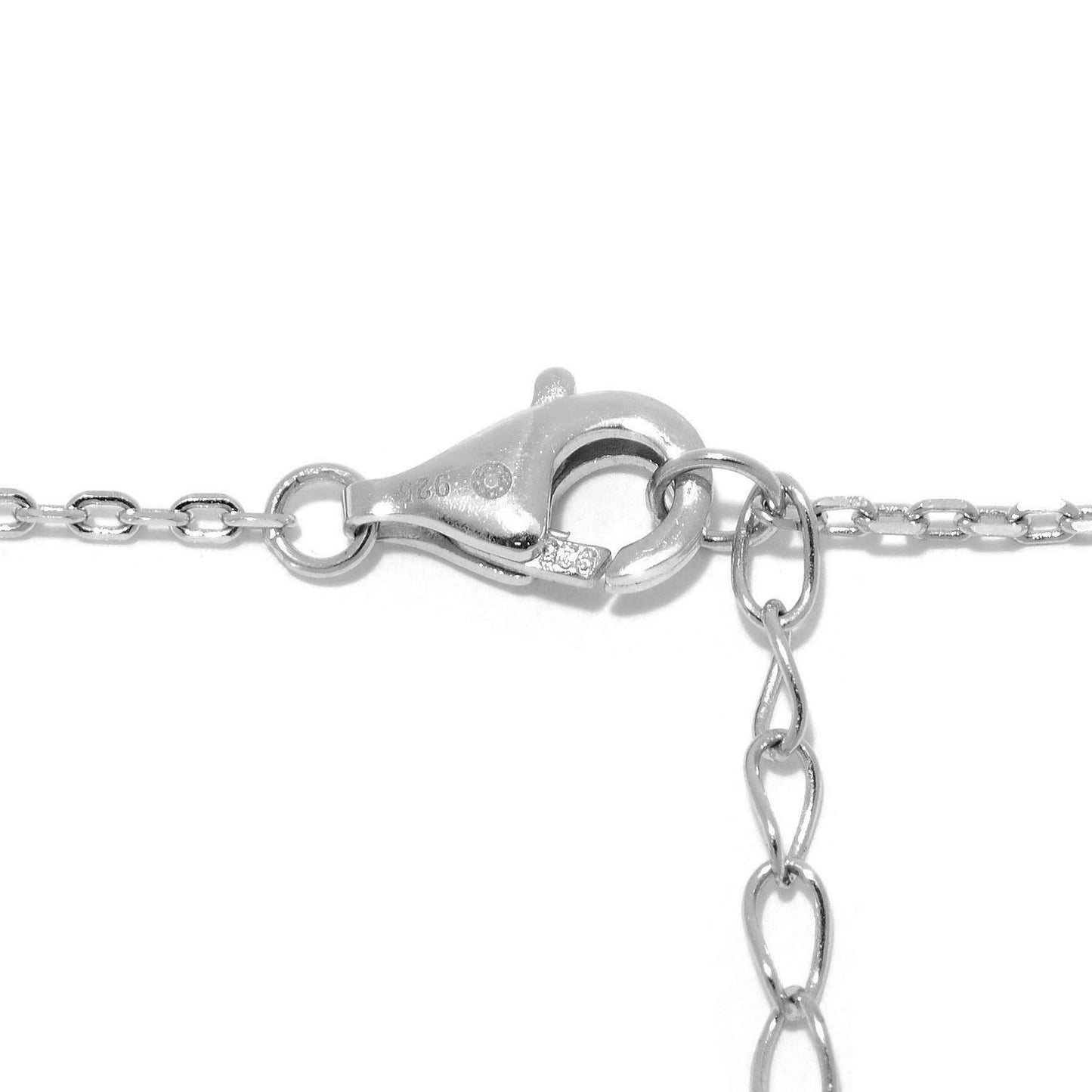 925 Sterling Silver White Opal Necklace - Pinctore
