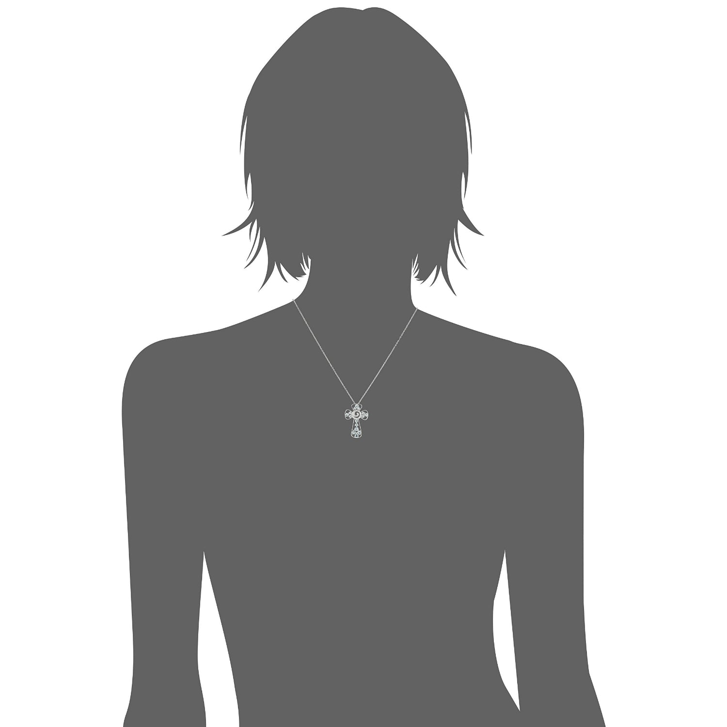 925 Sterling Silver Diamond, Sky Blue Topaz Pendant - Pinctore