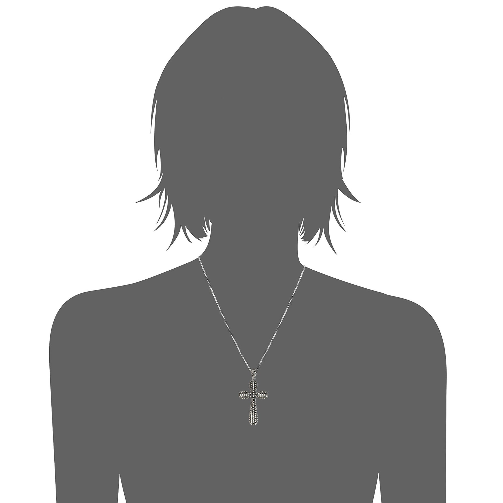 925 Sterling Silver Marcasite Pendant - Pinctore