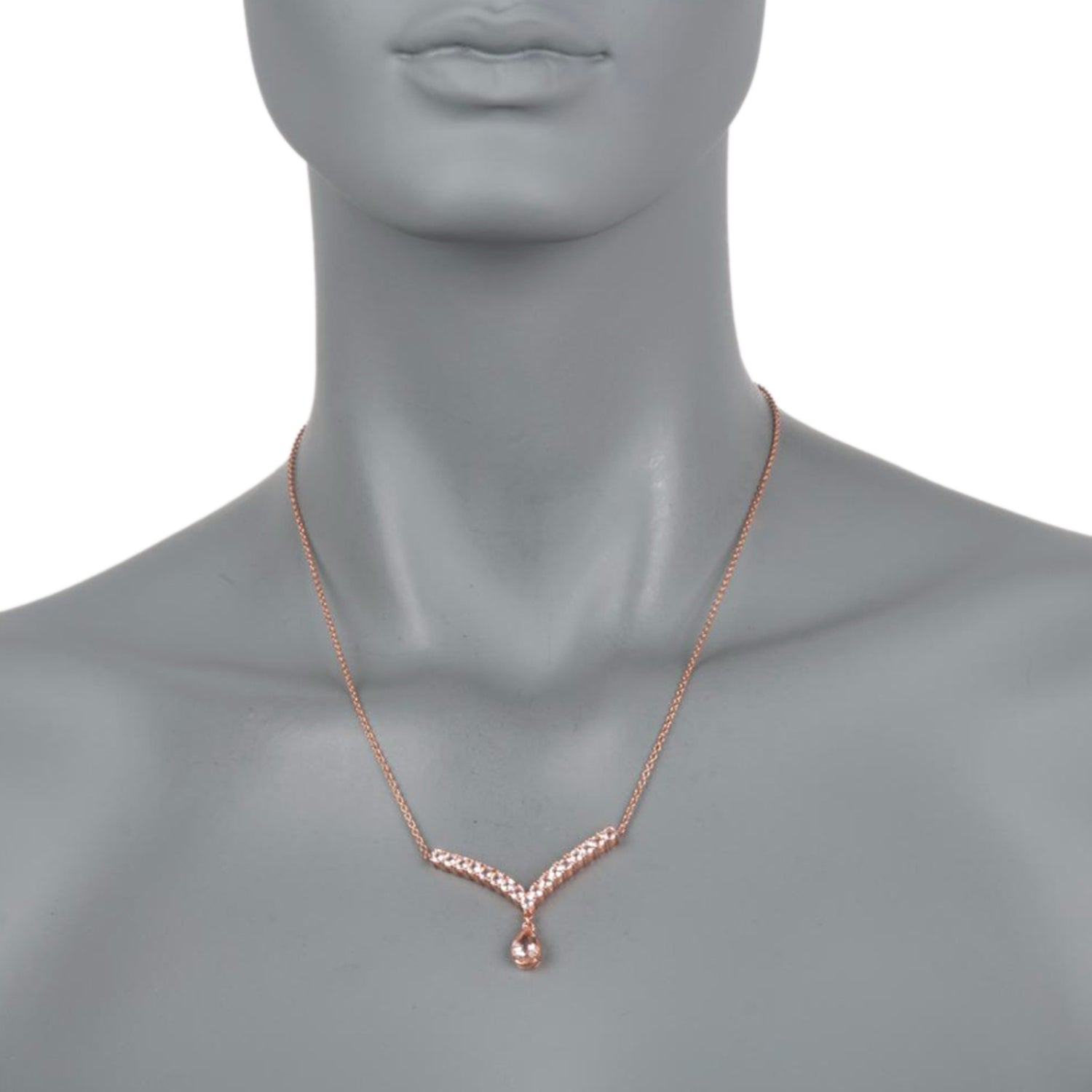 925 Sterling Silver Morganite Pendant - Pinctore