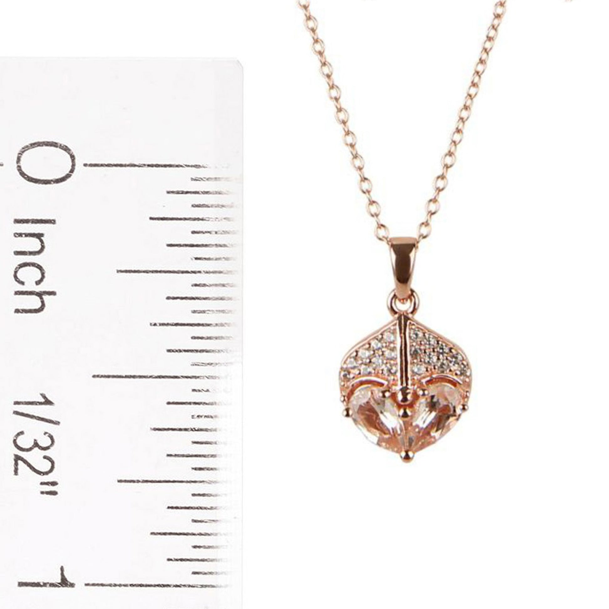 925 Sterling Silver Morganite, White Natural Zircon Pendant - Pinctore