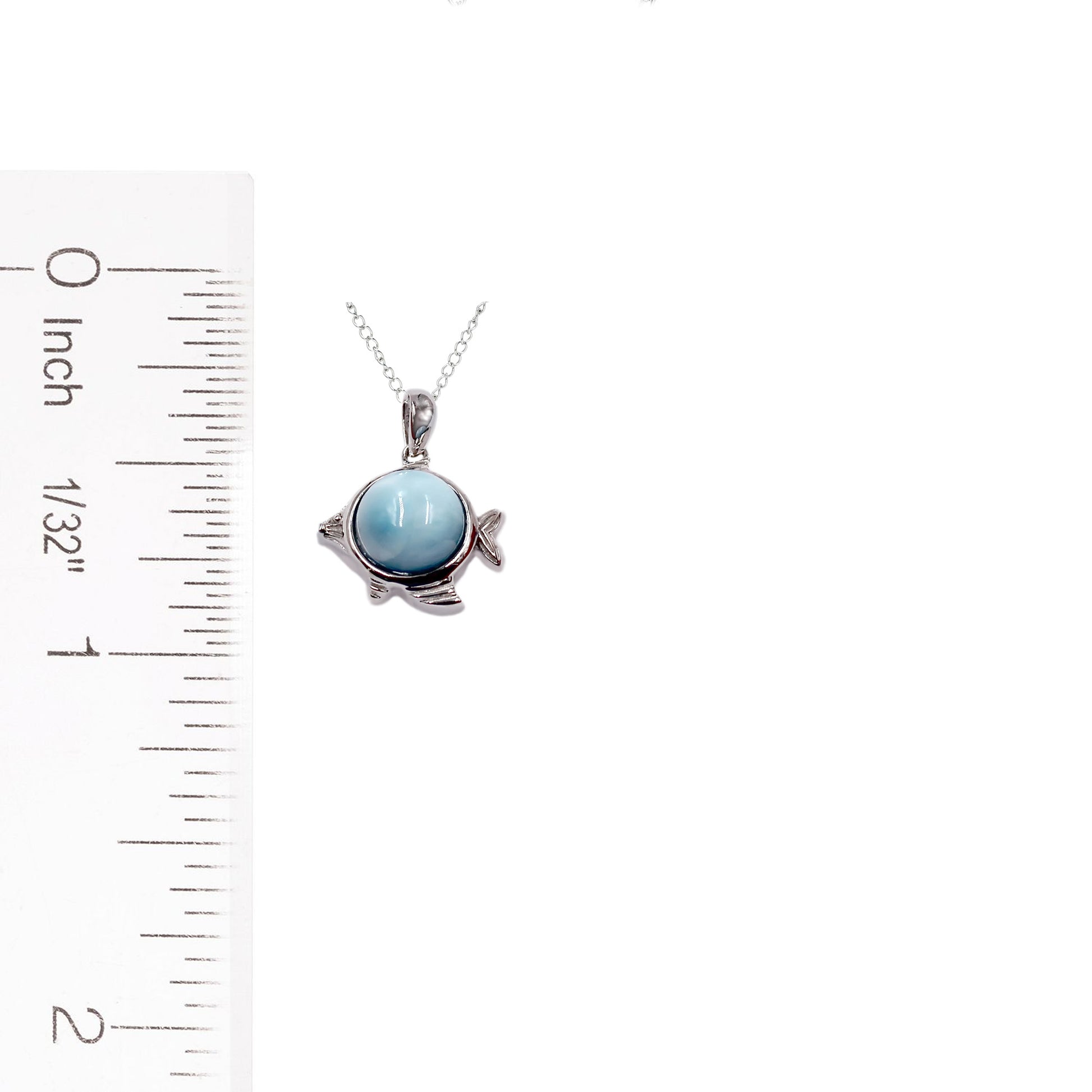 925 Sterling Silver Larimar Pendant - Pinctore