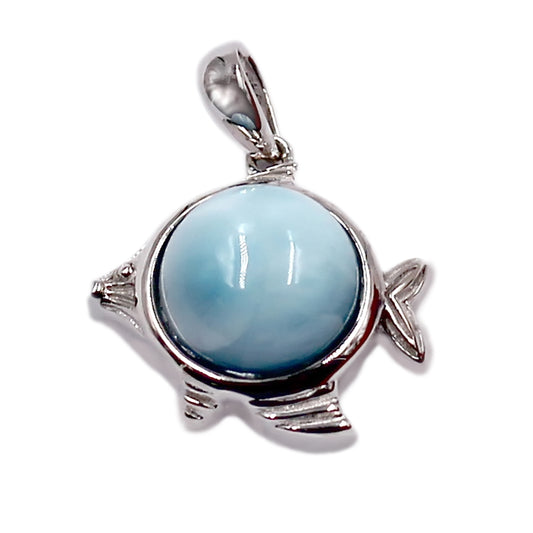 925 Sterling Silver Larimar Pendant - Pinctore