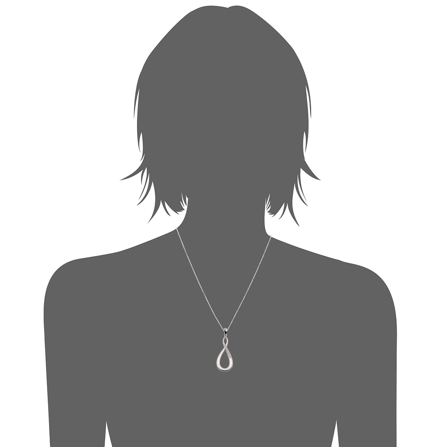 Sterling Silver 925 Diamond Pendant - Pinctore