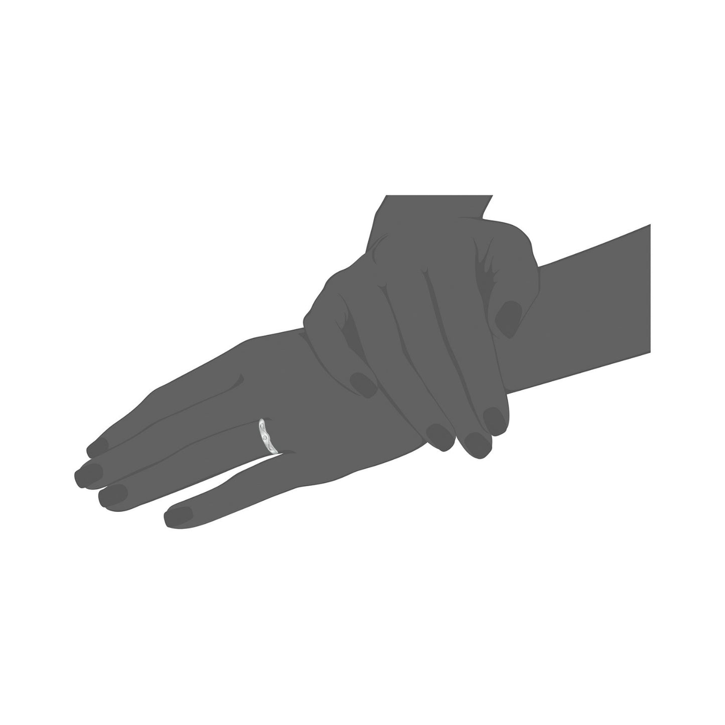 Sterling Silver Natural White Zircon Ring - Pinctore