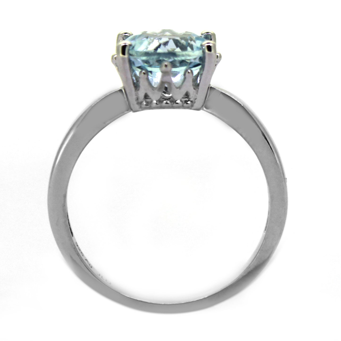 925 Sterling Silver Sky Blue Topaz Solitaire Ring - Pinctore