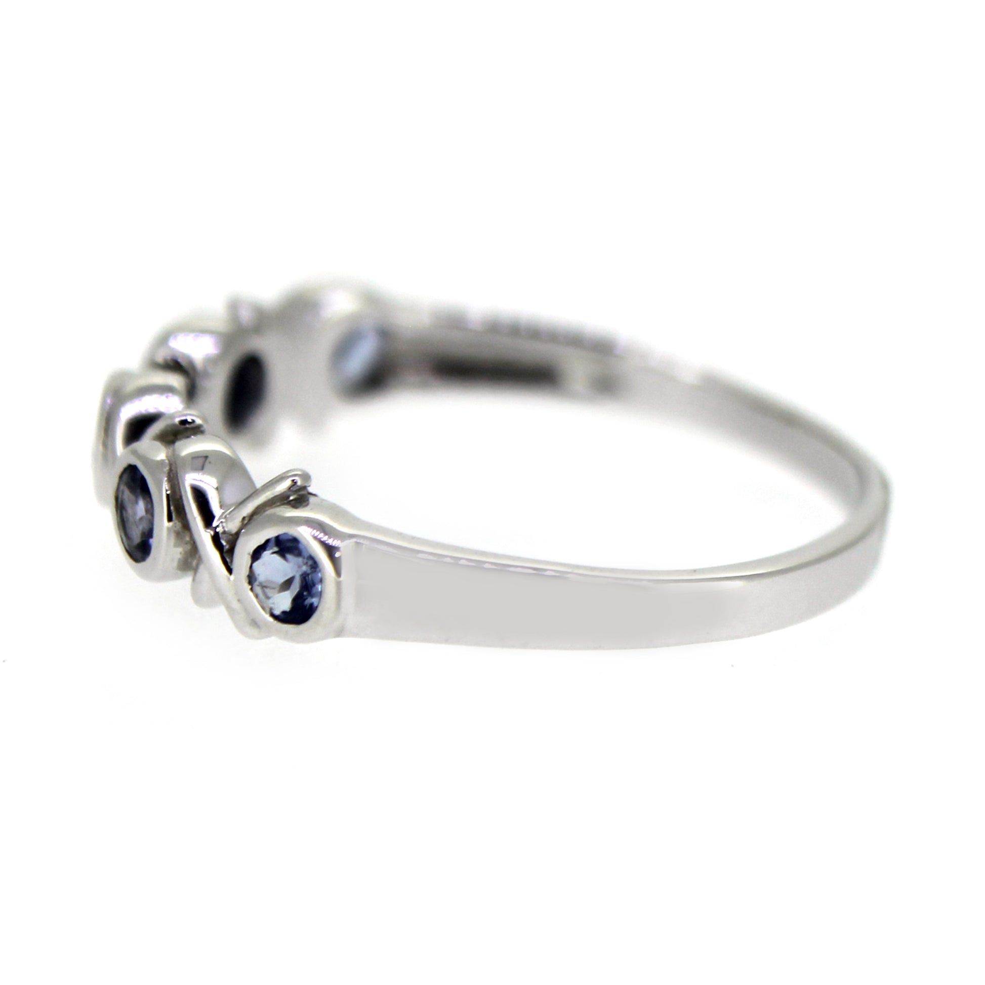925 Sterling Silver Tanzanite Band Ring - Pinctore