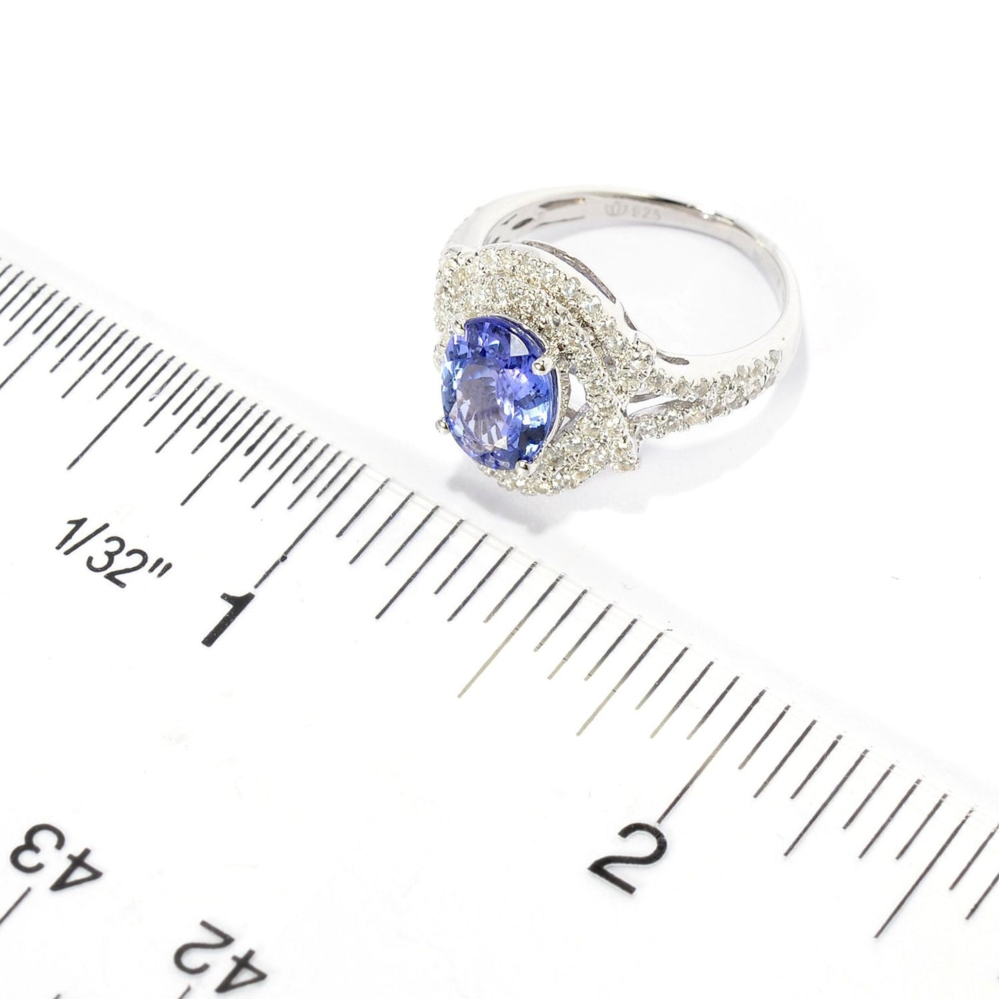 925 Sterling Silver Tanzanite Ring - Pinctore