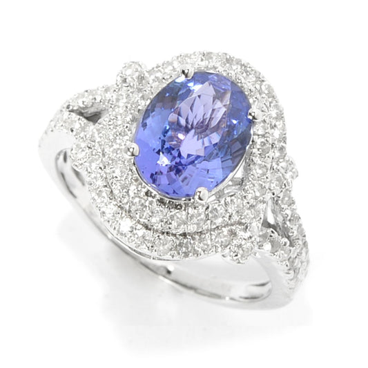 925 Sterling Silver Tanzanite Ring - Pinctore