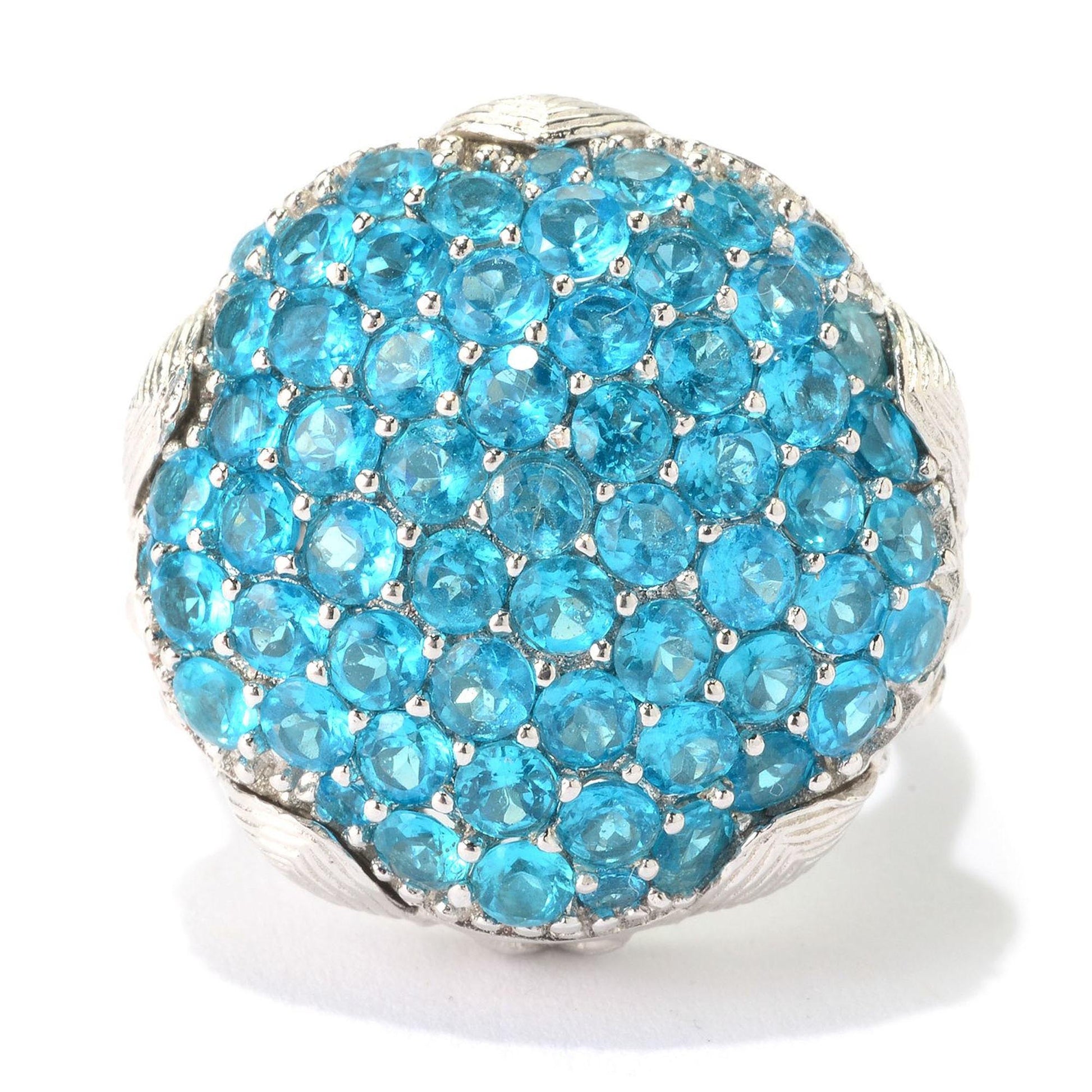 925 Sterling Silver Neon Apatite Ring - Pinctore