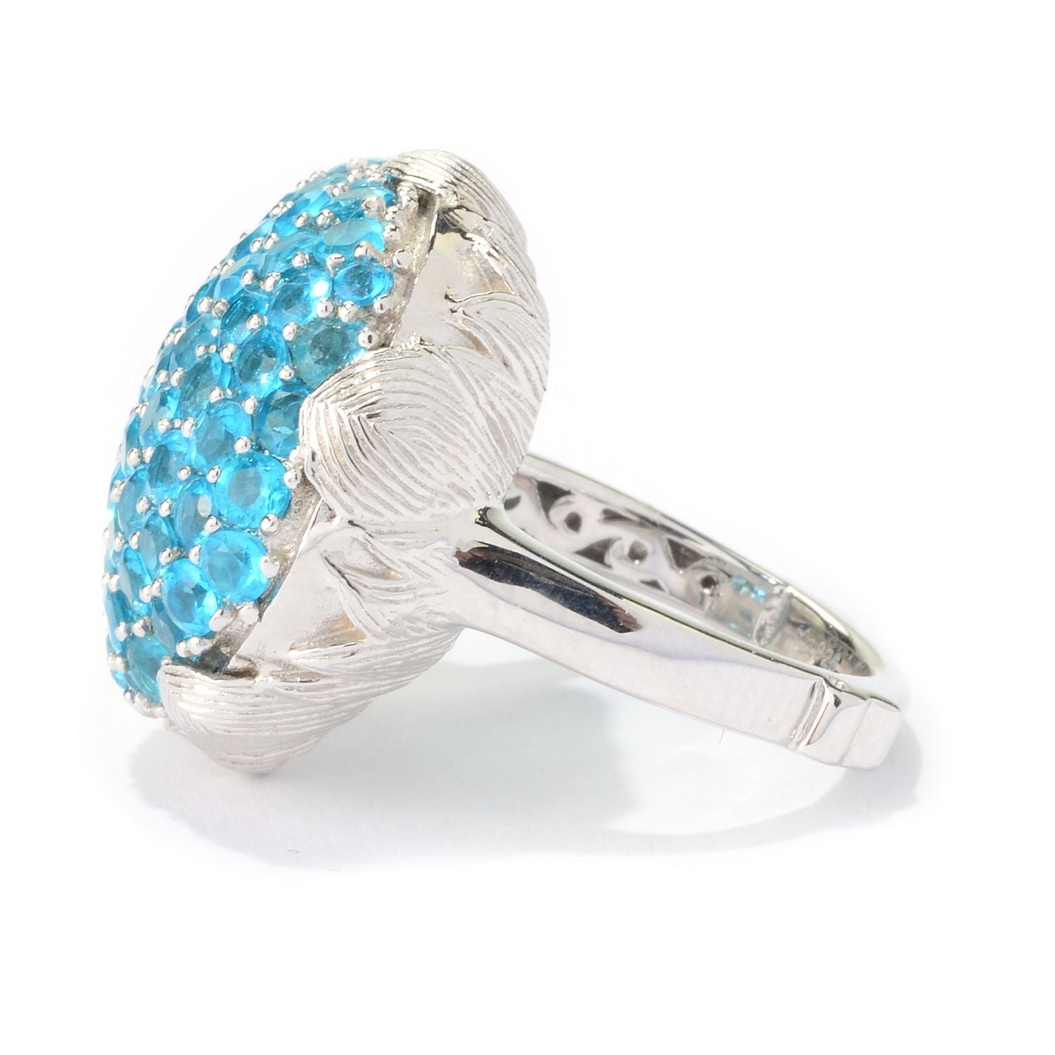 925 Sterling Silver Neon Apatite Ring - Pinctore