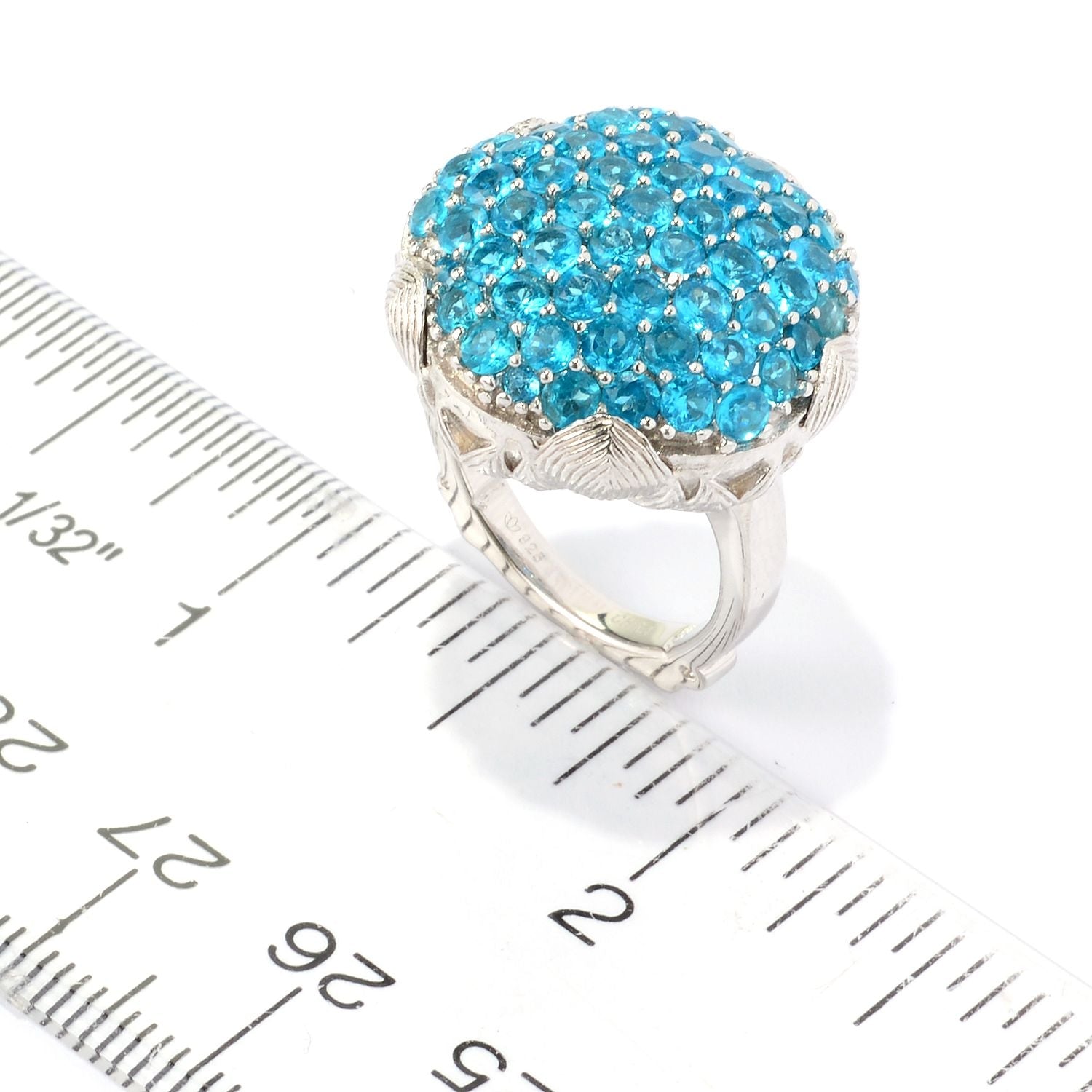 925 Sterling Silver Neon Apatite Ring - Pinctore