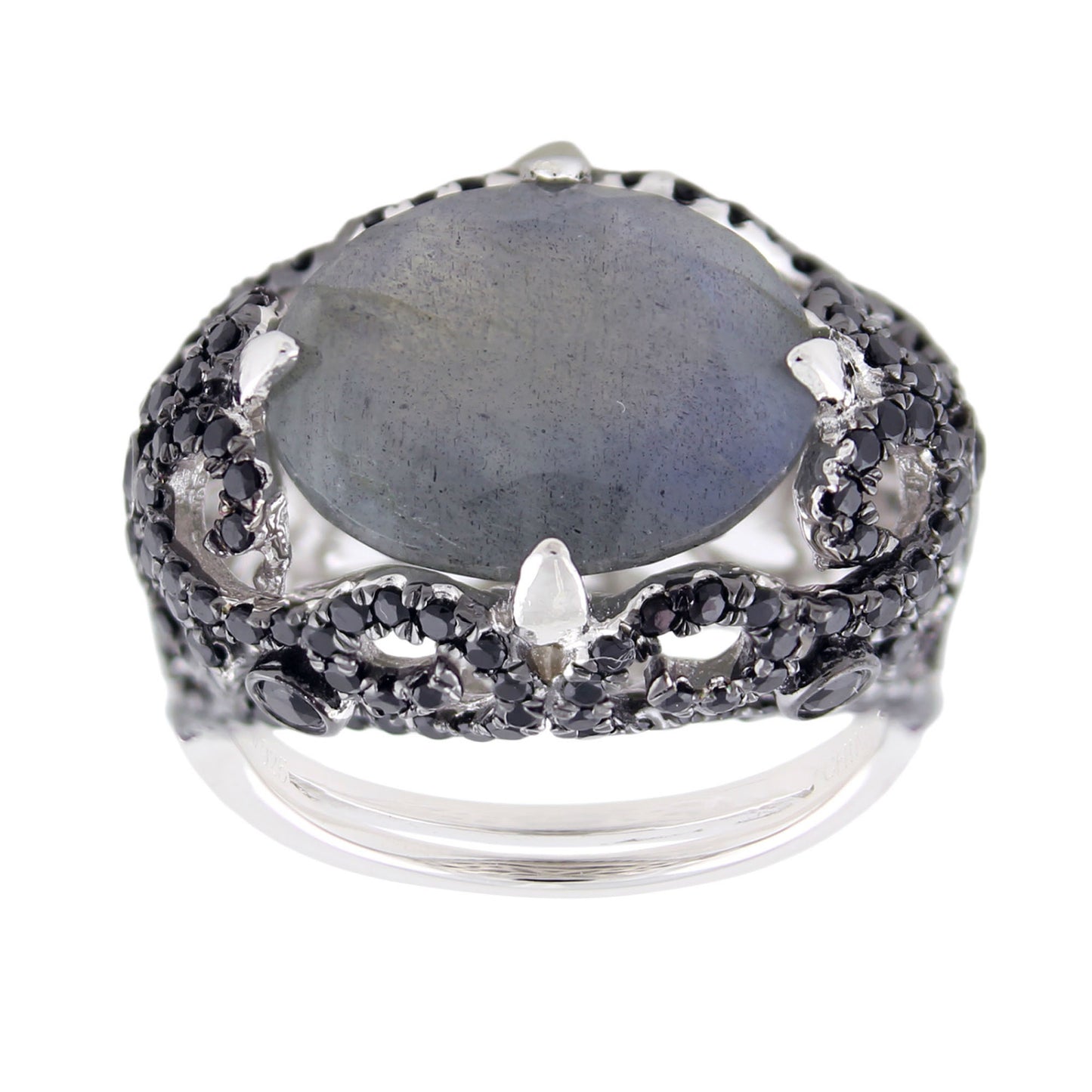 Sterling Silver 8.12Ctw Labradorite Ring - Pinctore