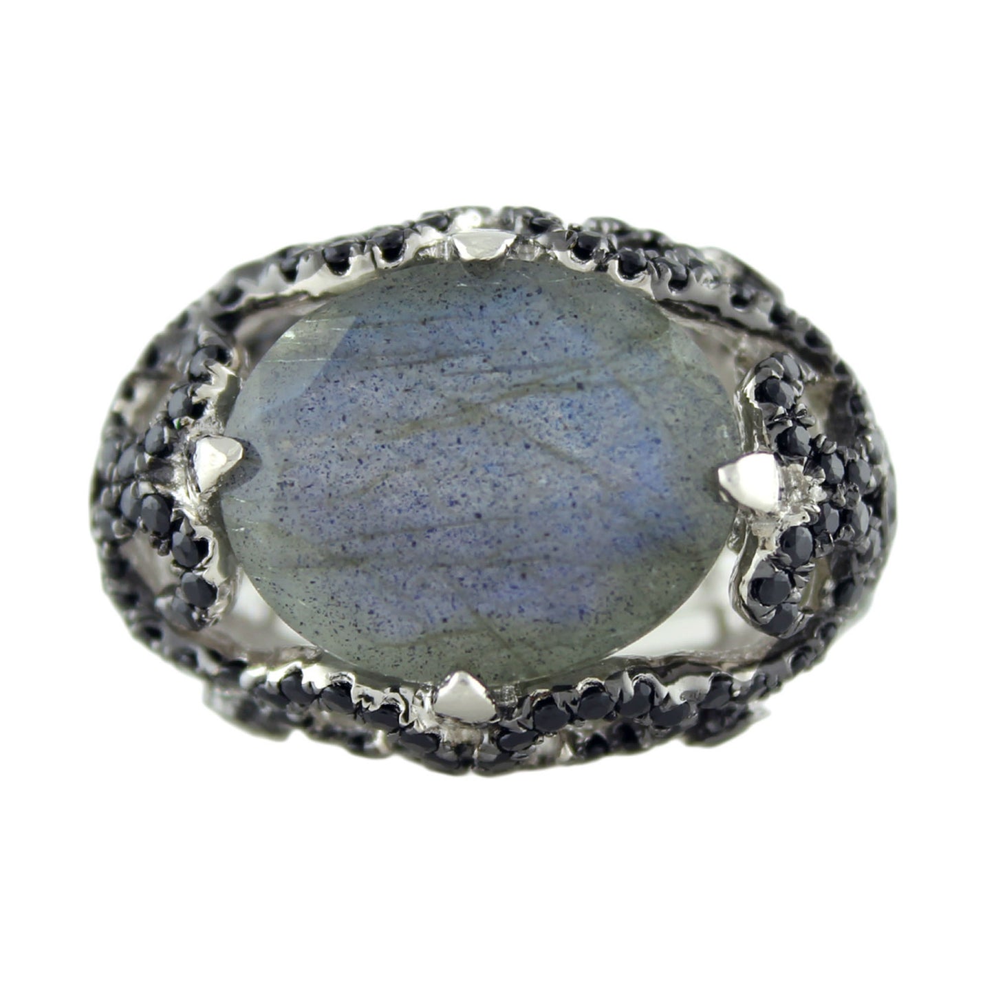 Sterling Silver 8.12Ctw Labradorite Ring - Pinctore