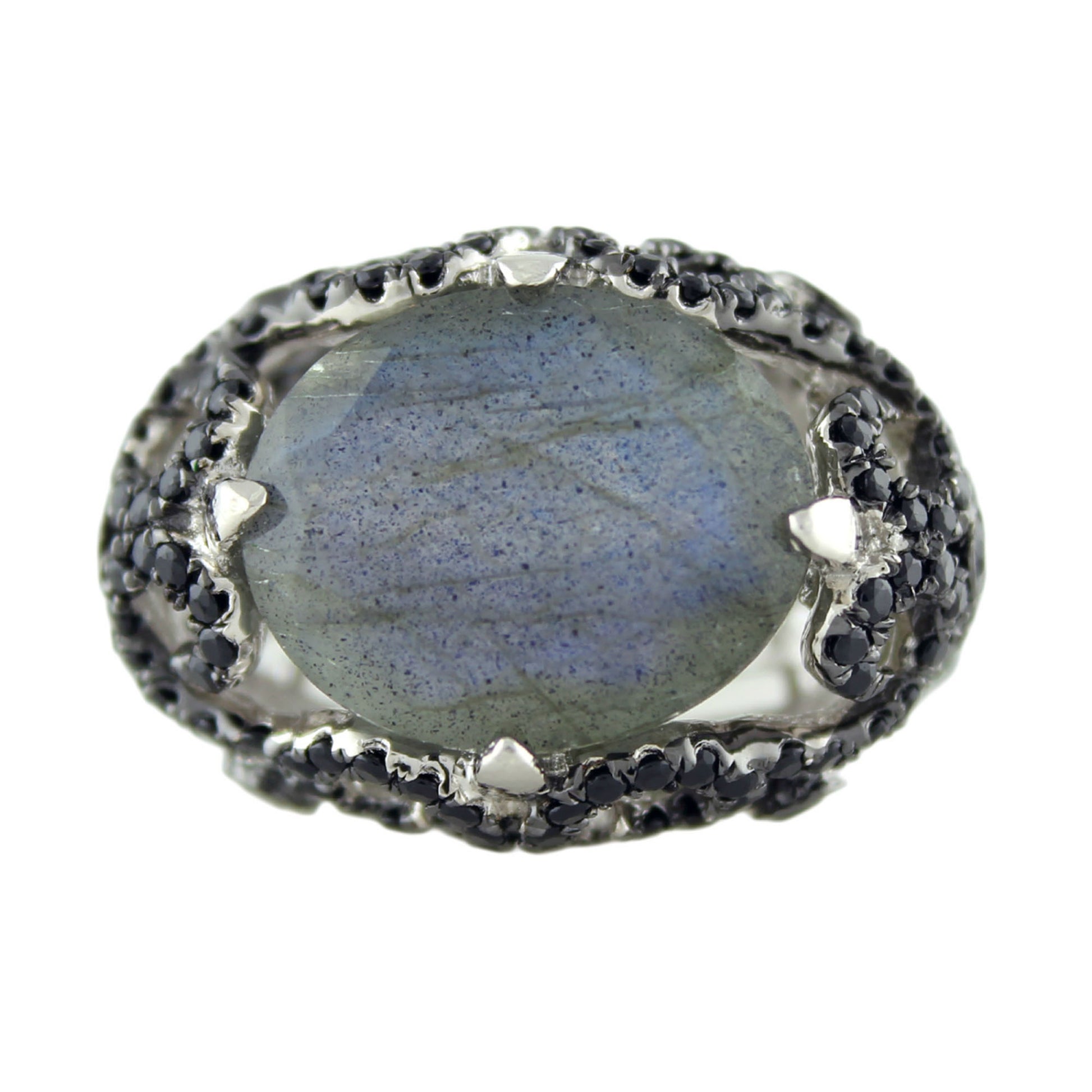 Sterling Silver 8.12Ctw Labradorite Ring - Pinctore