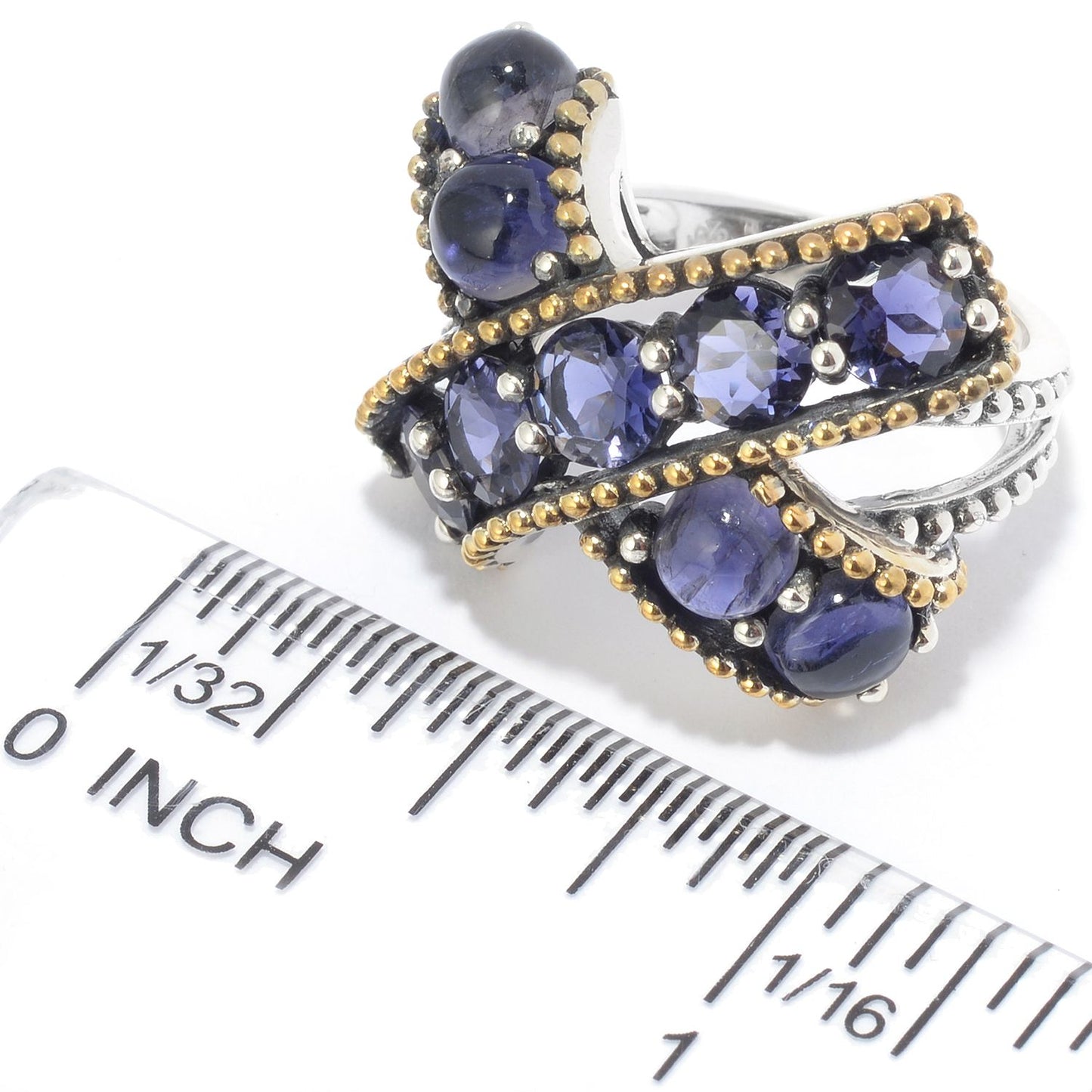 925 Sterling Silver Iolite Ring - Pinctore