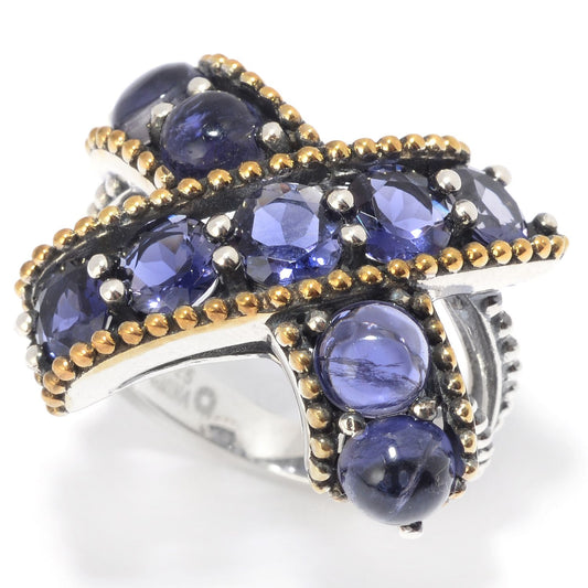 925 Sterling Silver Iolite Ring - Pinctore