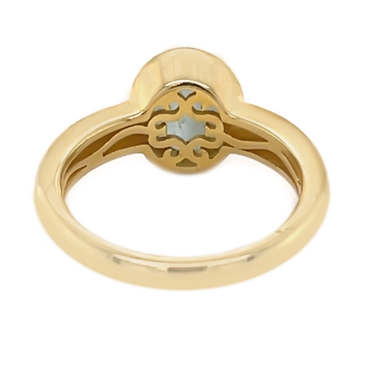 925 Sterling Silver Milky Aquamarine Ring - Pinctore