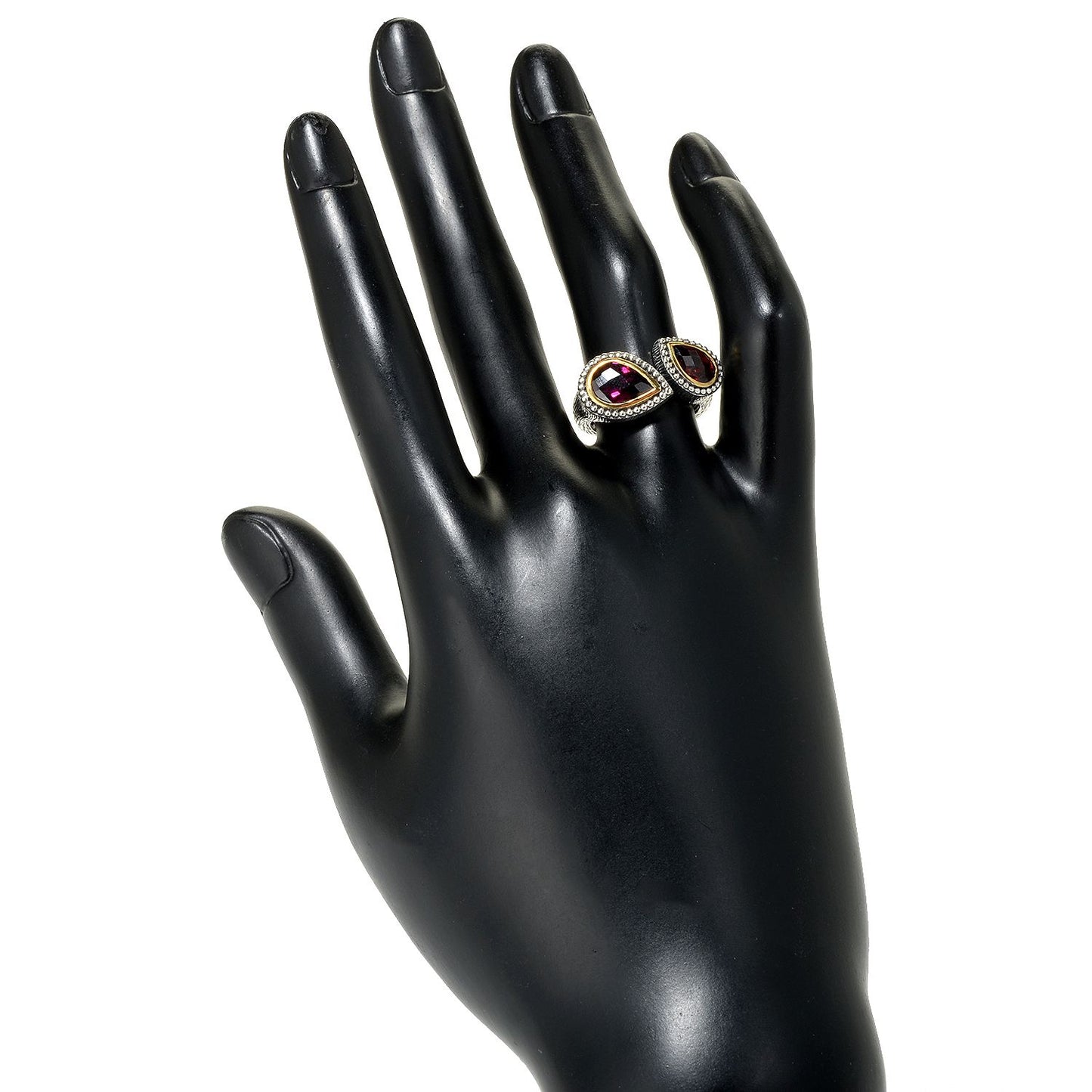 925 Sterling Silver Rhodolite Garnet, Red Garnet Ring - Pinctore