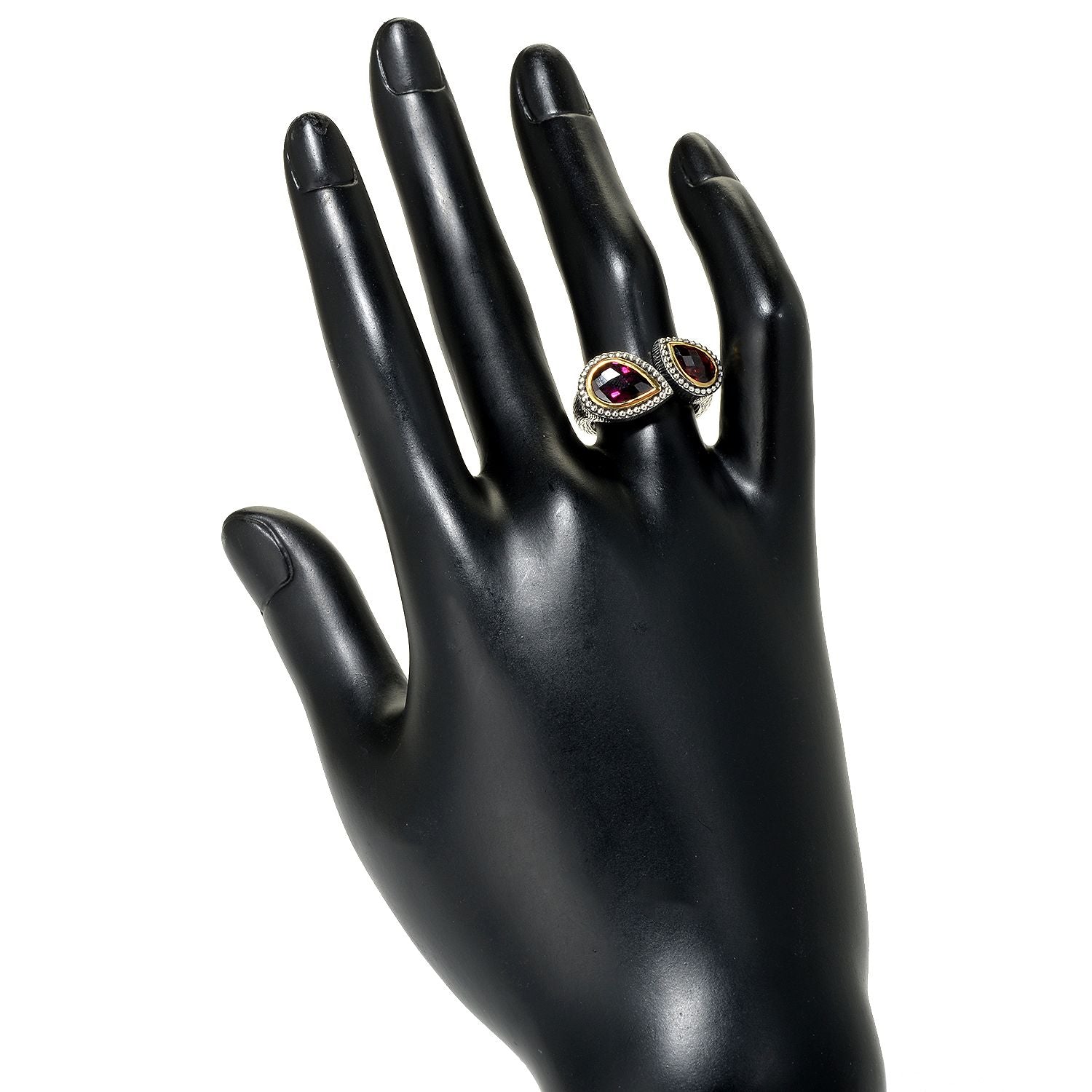 925 Sterling Silver Rhodolite Garnet, Red Garnet Ring - Pinctore
