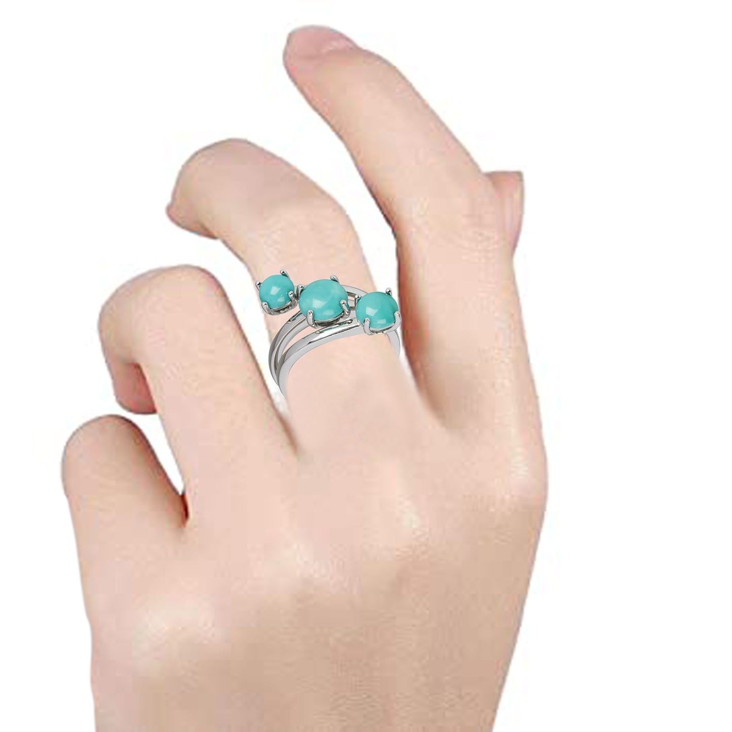 925 Sterling Silver Campitos Turquoise Ring - Pinctore