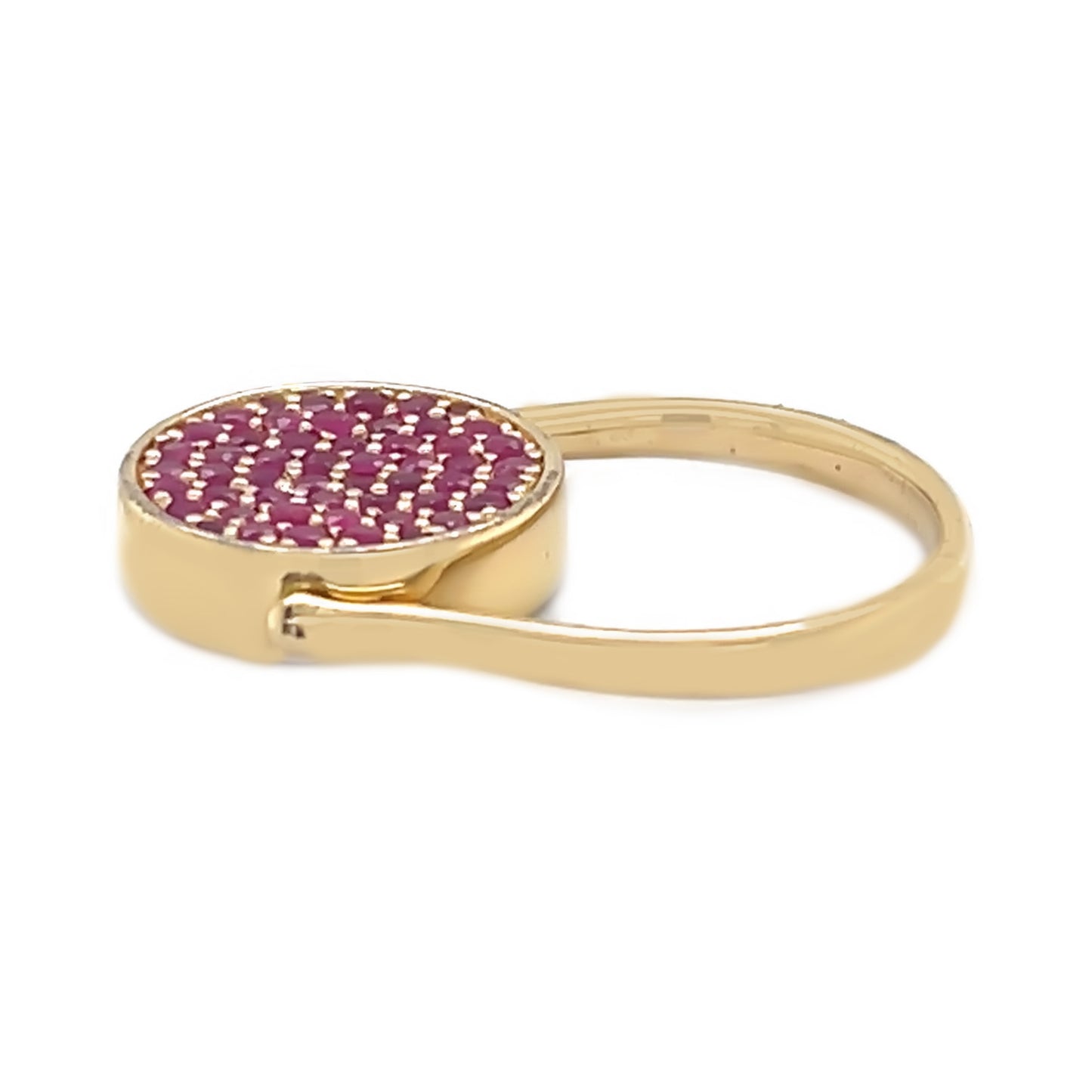 925 Sterling Silver Blue Sapphire, Ruby Ring - Pinctore